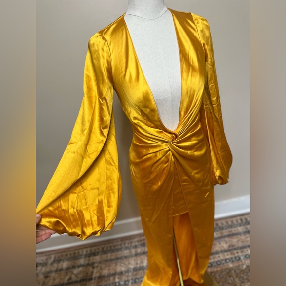 YAURA tawa dress in yellow NWT size UK 6 - Picture 4 of 7